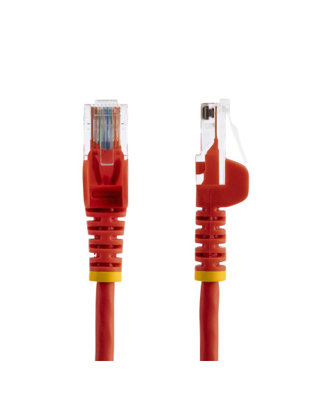 StarTech.com Cable de Red de 0,5m Rojo Cat5e Ethernet RJ45 sin Enganches