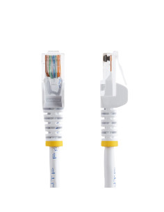 StarTech.com Cable de Red de 0,5m Blanco Cat5e Ethernet RJ45 sin Enganches 2