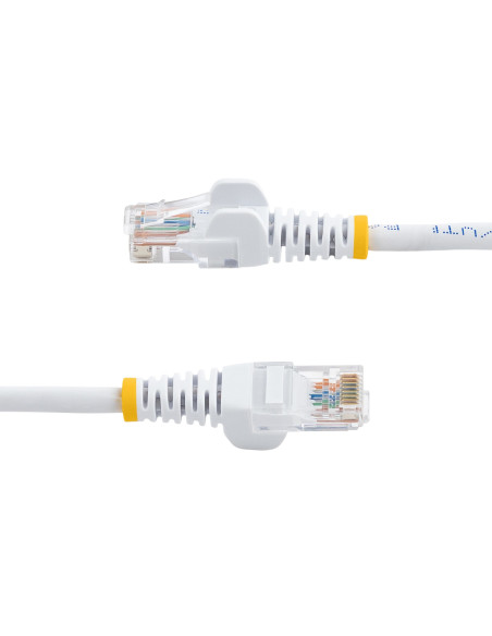 StarTech.com Cable de Red de 0,5m Blanco Cat5e Ethernet RJ45 sin Enganches