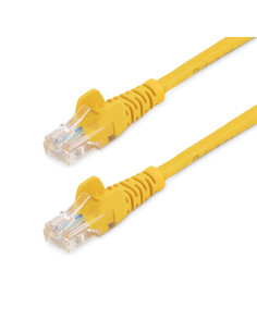 StarTech.com Cable de Red de 0,5m Amarillo Cat5e Ethernet RJ45 sin Enganches