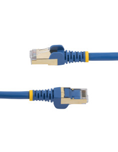 StarTech.com Cable de 1m de Red Ethernet RJ45 Cat6a Blindado STP - Cable sin Enganche Snagless - Azul 2