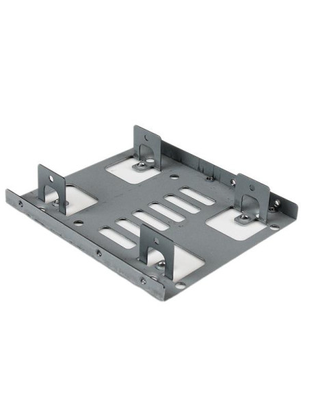 StarTech.com Bracket Adaptador Bandeja de Montaje 2 Unidades de Disco Duro HDD de 2,5" a Bahía de 3,5 Pulgadas