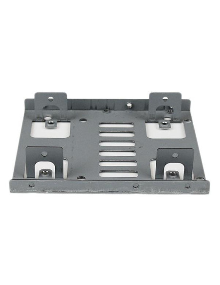 StarTech.com Bracket Adaptador Bandeja de Montaje 2 Unidades de Disco Duro HDD de 2,5" a Bahía de 3,5 Pulgadas