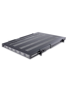 StarTech.com Estante Bandeja 1U Ventilada Ajustable para Montaje en Rack de Servidores - 150kg - de 19,5 a 38in (49,5 a 96,5cm)