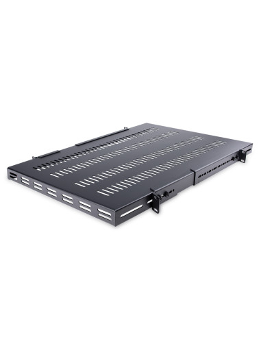 StarTech.com Estante Bandeja 1U Ventilada Ajustable para Montaje en Rack de Servidores - 150kg - de 19,5 a 38in (49,5 a 96,5cm)