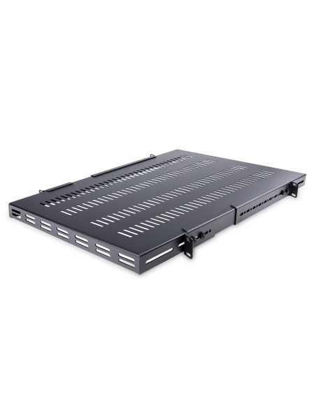 StarTech.com Estante Bandeja 1U Ventilada Ajustable para Montaje en Rack de Servidores - 150kg - de 19,5 a 38in (49,5 a 96,5cm)