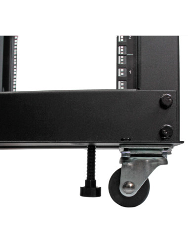 StarTech.com Rack 12U Móvil de Marco Abierto de 4 Columnas para Servidores - Rack de Cuatro Columnas de 19 Pulgadas para Equipo