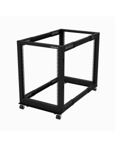 StarTech.com Rack 15U Móvil de Marco Abierto de 4 Columnas para Servidores - Rack de Cuatro Columnas de 19 Pulgadas para Equipo