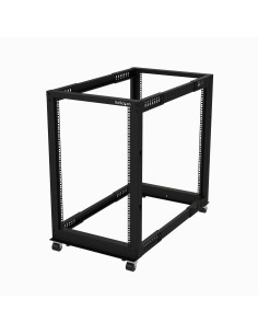 StarTech.com Rack 18U Móvil de Marco Abierto de 4 Columnas para Servidores - Rack de Cuatro Columnas de 19 Pulgadas para Equipo