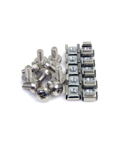 StarTech.com Paquete de 100 Tornillos y Tuercas Enjauladas Cage Nuts M6