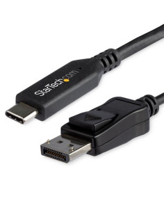 StarTech.com CDP2DP146B adaptador de cable de vídeo 1,8 m USB Tipo C DisplayPort Negro