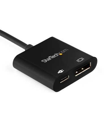 StarTech.com Cable de 1m USB-C a DisplayPort 1.4 HBR3 con Entrega de Alimentación PD de 60W - Convertidor Adaptador de Vídeo