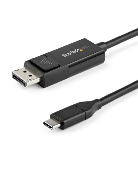 StarTech.com Cable de 1m USB C a DisplayPort 1.2 de 4K a 60Hz - Cable Adaptador de Vídeo Bidireccional DP a USB-C o USB-C a DP