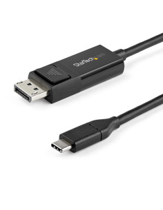 StarTech.com Cable de 2m USB C a DisplayPort 1.2 de 4K a 60Hz - Cable Adaptador de Vídeo Bidireccional DP a USB-C o USB-C a DP