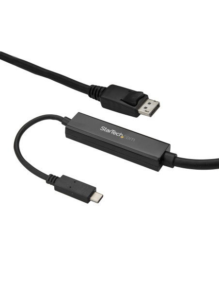 StarTech.com Cable 3m USB C a DisplayPort 1.2 de 4K a 60Hz - Adaptador Convertidor USB Tipo C a DisplayPort - HBR2 - Conversor