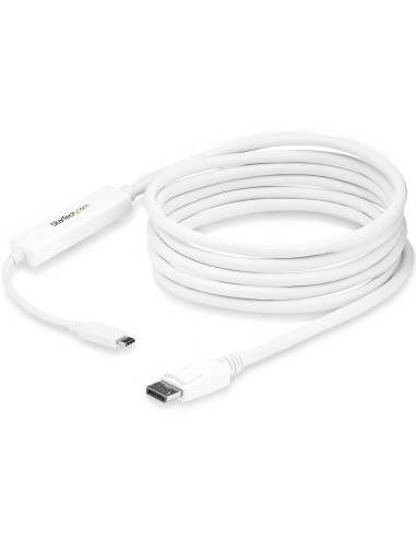 StarTech.com Cable 3m USB C a DisplayPort 1.2 de 4K a 60Hz - Adaptador Convertidor USB Tipo C a DisplayPort - HBR2 - Conversor