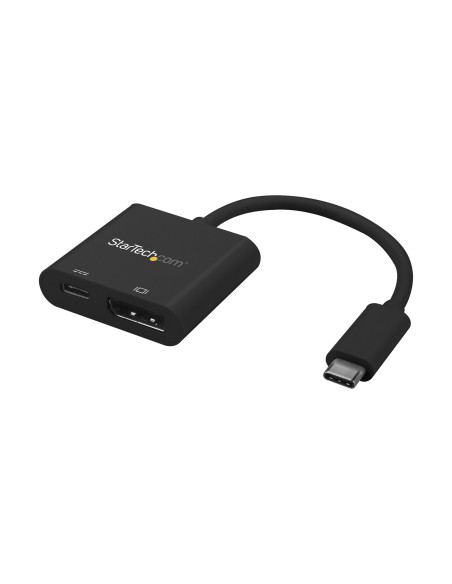 StarTech.com Adaptador USB C a DisplayPort con Entrega de Alimentación - 4K 60Hz HBR2 - Conversor USB Tipo C a Monitor DP 1.2