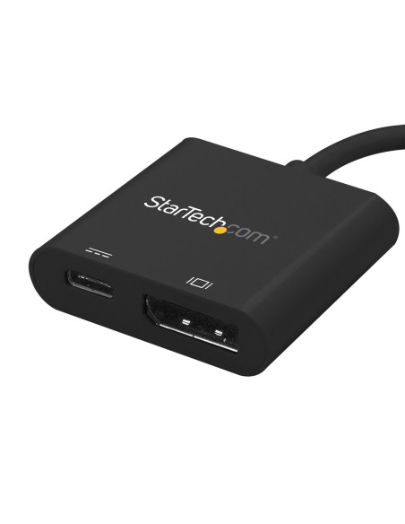 StarTech.com Adaptador USB C a DisplayPort con Entrega de Alimentación - 4K 60Hz HBR2 - Conversor USB Tipo C a Monitor DP 1.2