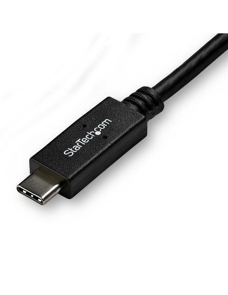 StarTech.com Cable Adaptador de 3m USB-C a DVI 1920 x 1200 - Negro - Cable USB Tipo C a DVI - Cable Conversor de Vídeo USBC