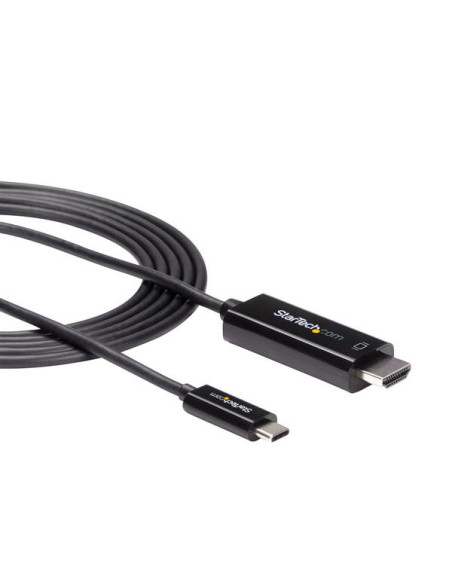 StarTech.com Cable Adaptador de 2m USB-C a HDMI 4K 60Hz - Negro - Cable USB Tipo C a HDMI - Cable Conversor de Vídeo USBC