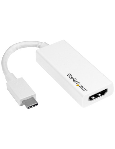 StarTech.com Adaptador USB-C a HDMI - 4K 60Hz - Blanco