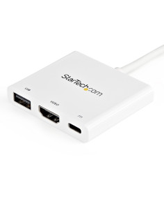 StarTech.com Adaptador Multipuertos USB-C con HDMI - Puerto USB 3.0 - PD de 60W - Blanco 2