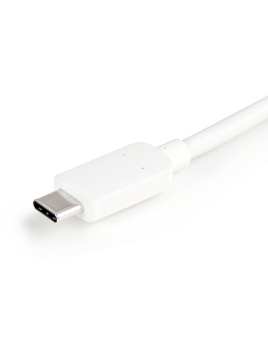 StarTech.com Adaptador Multipuertos USB-C con HDMI - Puerto USB 3.0 - PD de 60W - Blanco