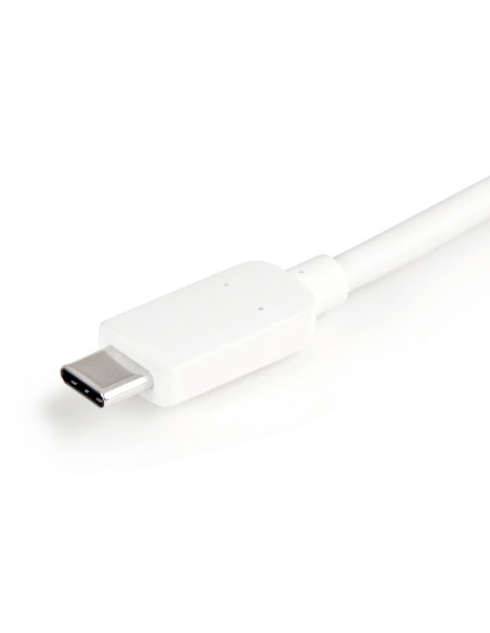 StarTech.com Adaptador Multipuertos USB-C con HDMI - Puerto USB 3.0 - PD de 60W - Blanco