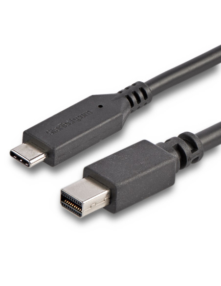 StarTech.com Cable 1,8m USB-C a Mini DisplayPort - 4K 60Hz - Black - Adaptador USB 3.1 Tipo C a mDP