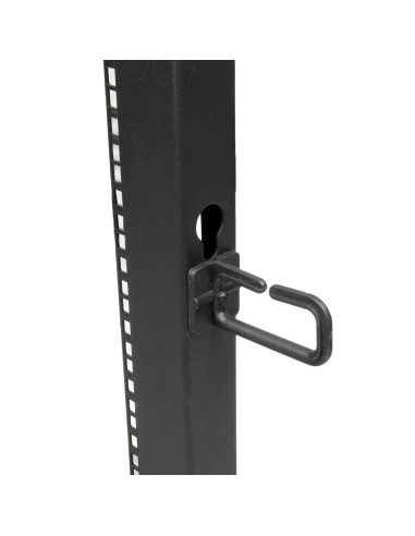 StarTech.com Rack 25U Móvil de Marco Abierto de 4 Columnas para Servidores - Rack de Cuatro Columnas 19 Pulgadas para Equipo de