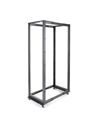 StarTech.com Rack 42U Móvil de Marco Abierto de 4 Columnas para Servidores - Rack de Cuatro Columnas de 19 Pulgadas para Equipo