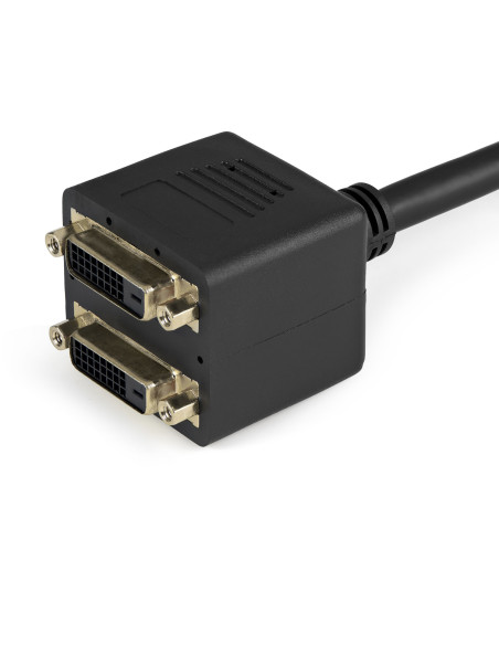 StarTech.com Cable Duplicador Divisor de Vídeo DVI-D de 2 Puertos Salidas Compacto - Bifurcador