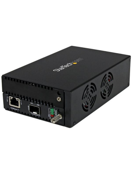StarTech.com Conversor de Medios Ethernet de Cobre a Fibra de 10 Gigabits - Gestionado - con SFP+ Abierto