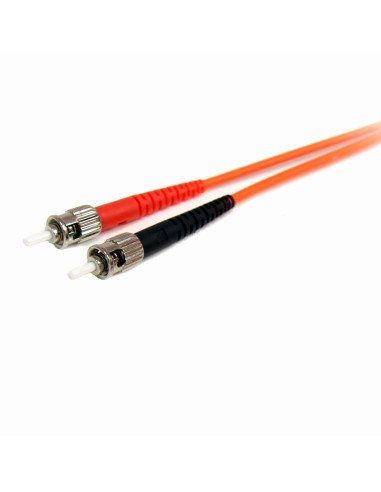 StarTech.com Cable Adaptador de Red de 2m Multimodo Dúplex Fibra Óptica LC-ST 62,5 125 - Patch Duplex