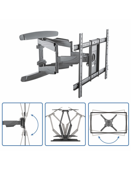 StarTech.com Soporte de pared para TV de Pantalla Plana - Montura para Pantallas LCD LED de 32 a 70 Pulgadas