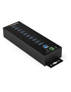 StarTech.com Hub Concentrador Ladrón USB de 10 Puertos con Adaptador de Corriente - con Protección contra Descargas de 350W - 2