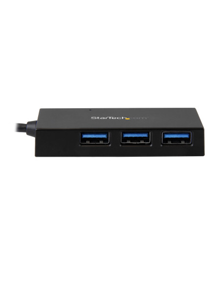 StarTech.com Concentrador USB 3.0 (5Gbps) de 4 Puertos - USB-C a 1x USB-C y 3x USB-A