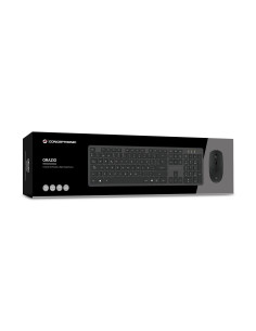 Conceptronic ORAZIO01ES teclado Ratón incluido Oficina RF inalámbrico QWERTY Español Negro 2