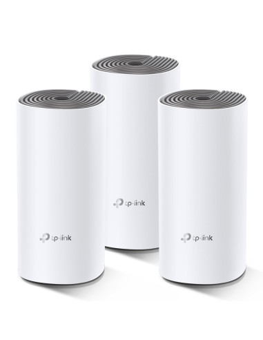 TP-Link Deco E4 (3-pack) Doble banda (2,4 GHz   5 GHz) Wi-Fi 5 (802.11ac) Blanco, Gris 2 Interno