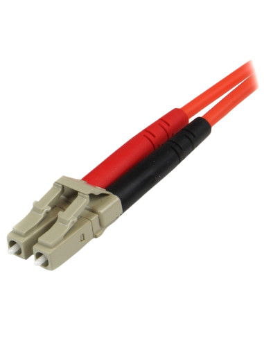 StarTech.com Cable Adaptador de Red de 1m Multimodo Dúplex Fibra Óptica LC-ST 50 125 - Patch Duplex