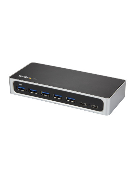 StarTech.com Hub Concentrador USB 3.0 USB C a 5x USB-A y 2x USB Tipo C de 7 Puertos - 5Gbps - Ladrón USBC Alimentado