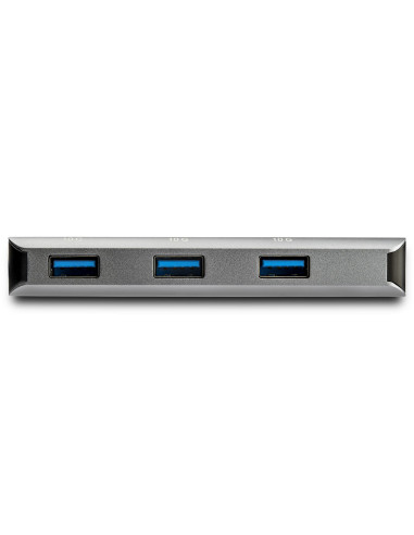 StarTech.com Hub Ladrón USB-C de 3 Puertos 10Gbps y Lector de Tarjetas de Memoria Flash SD - con 3 Puertos USB-A y 1 Ranura SD