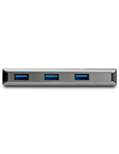 StarTech.com Hub Ladrón USB-C de 3 Puertos 10Gbps y Lector de Tarjetas de Memoria Flash SD - con 3 Puertos USB-A y 1 Ranura SD