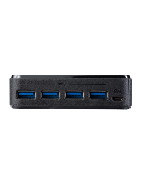 StarTech.com Switch Conmutador USB 3.0 (5Gbps) 4x4 para Compartir Dispositivos Periféricos
