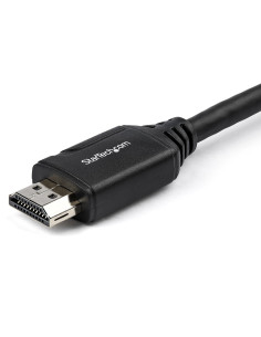 StarTech.com Cable de 15cm de Extensión Alargador HDMI 2.0 de Alta Velocidad con Ethernet - Extensor de Puertos - Cable para 2