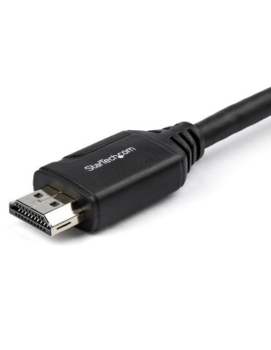 StarTech.com Cable de 15cm de Extensión Alargador HDMI 2.0 de Alta Velocidad con Ethernet - Extensor de Puertos - Cable para