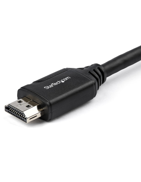 StarTech.com Cable de 15cm de Extensión Alargador HDMI 2.0 de Alta Velocidad con Ethernet - Extensor de Puertos - Cable para