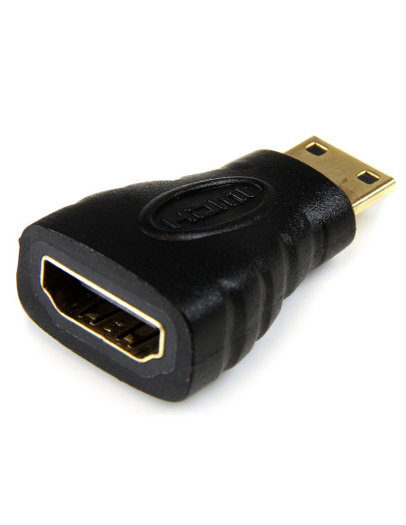 StarTech.com Adaptador Mini HDMI a HDMI -HDMI Ultra HD 4K 30Hz de Alta Velocidad - HDMI 1.4 - Conectores Chapados en Oro -