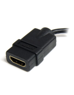 StarTech.com Adaptador Micro HDMI a HDMI - Vídeo 4K 30Hz -Cable Adaptador Dongle Micro HDMI Tipo D de Alta Velocidad a HDMI 1.4 2