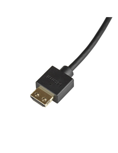 StarTech.com Cable HDMI 2.0 Delgado de Alta Velocidad con Ethernet 4K 60Hz de 2m - HDR10 - Conectores con Agarre